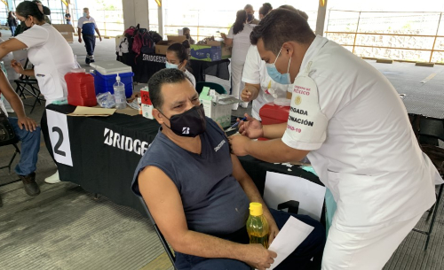 Bridgestone, Planta Cuernavaca, Llanteras, Andellac, Covid-19, Vacunación